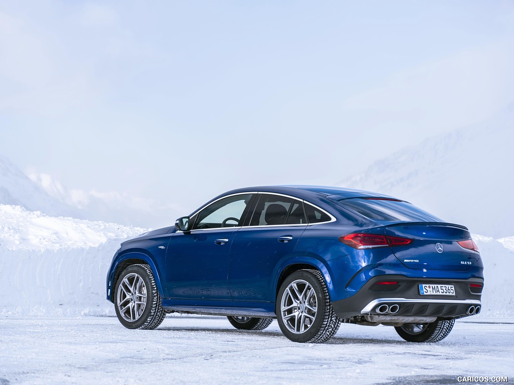 2021 Mercedes-AMG GLE 53 4MATIC Coupe (Color: Brilliant Blue Metallic) - Rear Three-Quarter