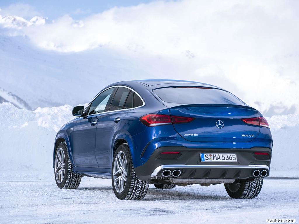 2021 Mercedes-AMG GLE 53 4MATIC Coupe (Color: Brilliant Blue Metallic) - Rear Three-Quarter