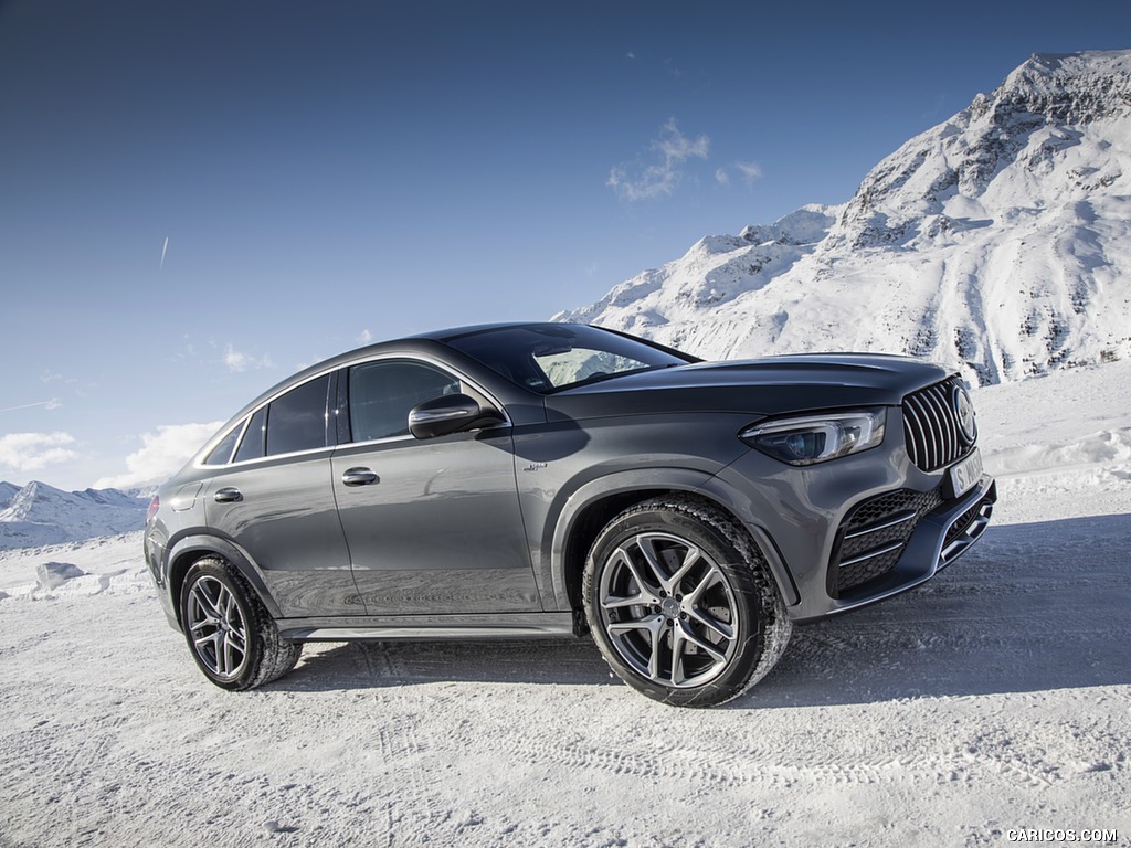 2021 Mercedes-AMG GLE 53 4MATIC Coupe (Color: Selenite Gray Metallic) - Front Three-Quarter