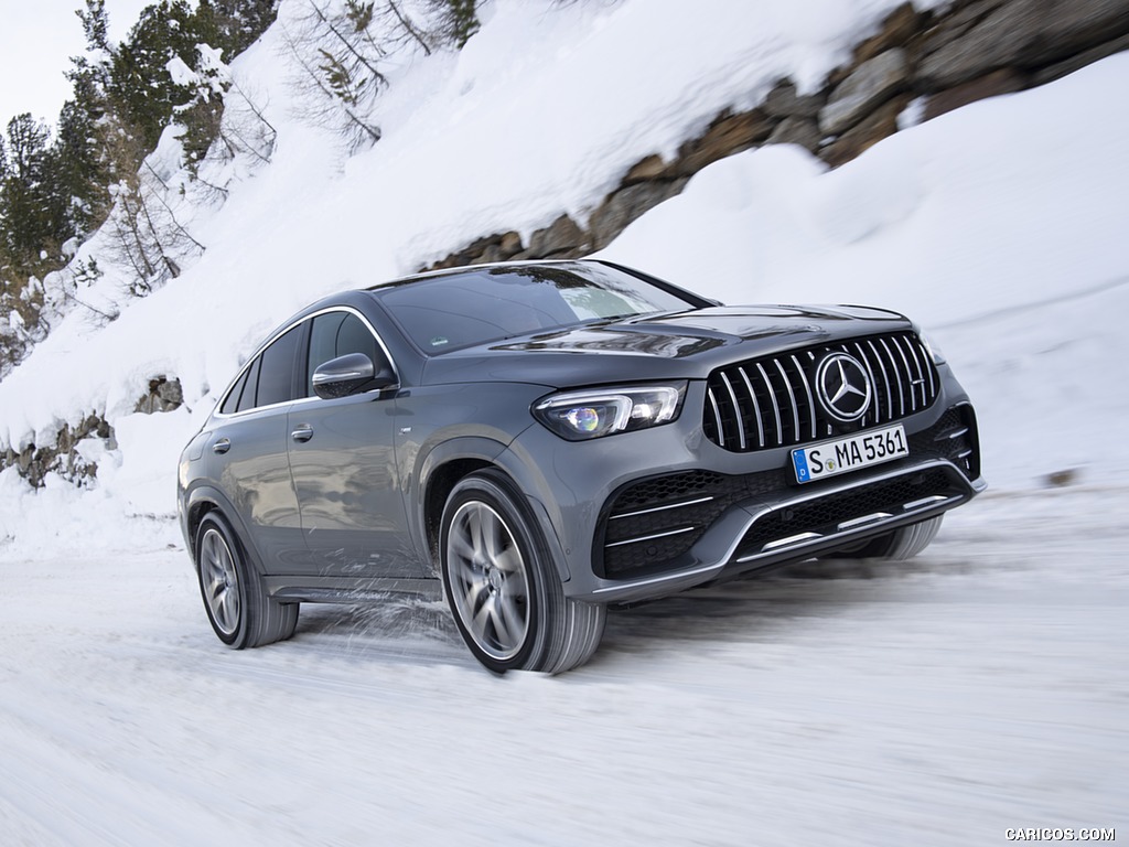 2021 Mercedes-AMG GLE 53 4MATIC Coupe (Color: Selenite Gray Metallic) - Front Three-Quarter