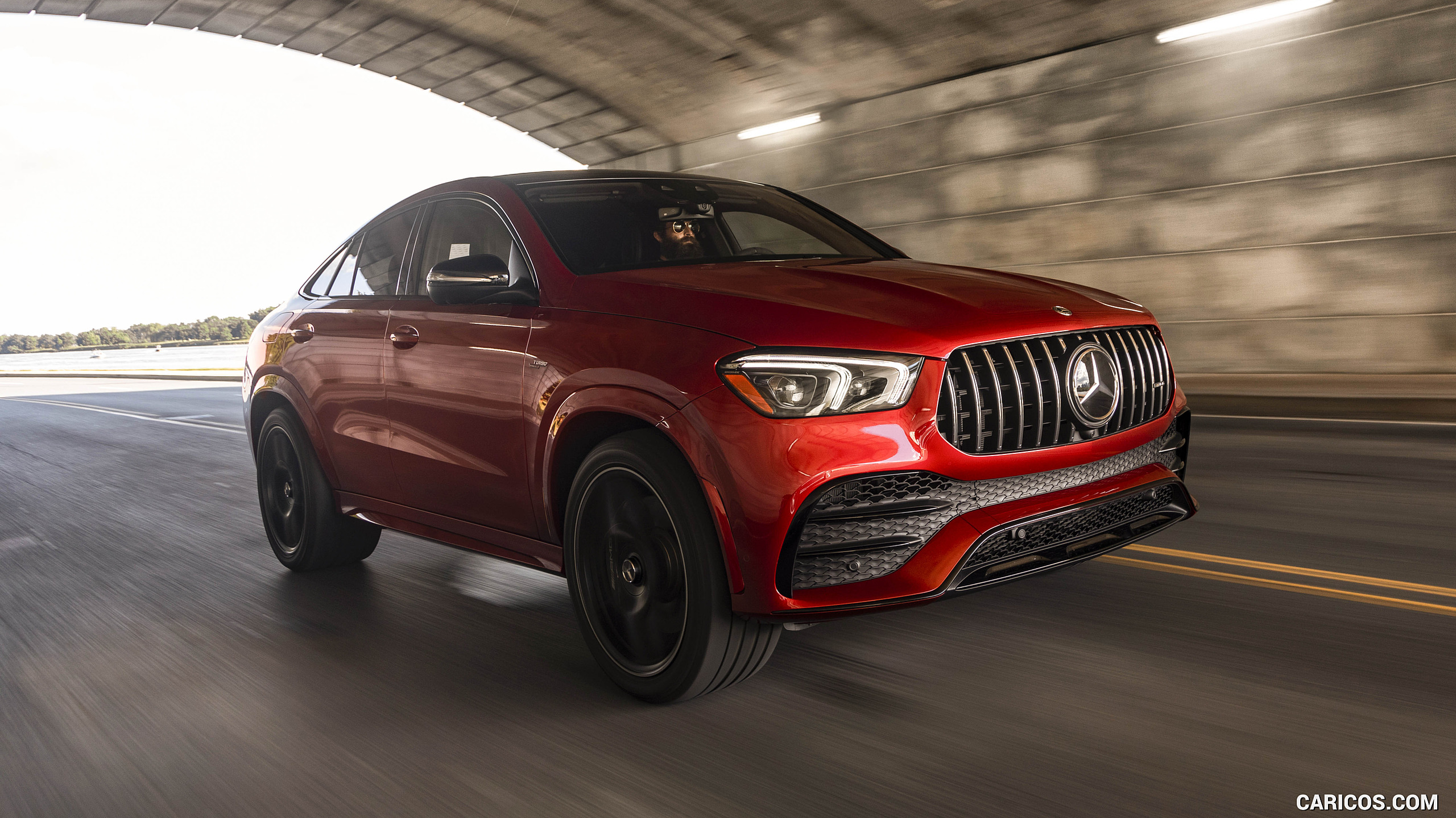 2021 Mercedes-AMG GLE 53 Coupe - Front Three-Quarter, #88 of 178