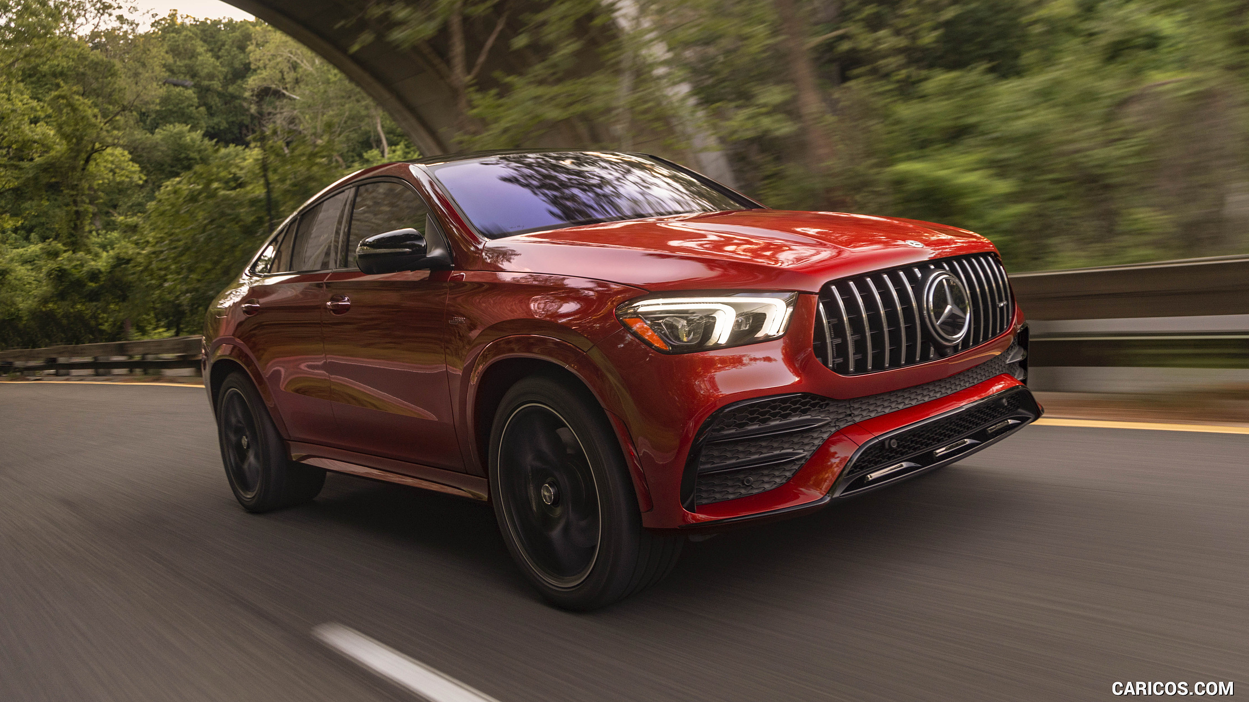 2021 Mercedes-AMG GLE 53 Coupe - Front Three-Quarter, #89 of 178