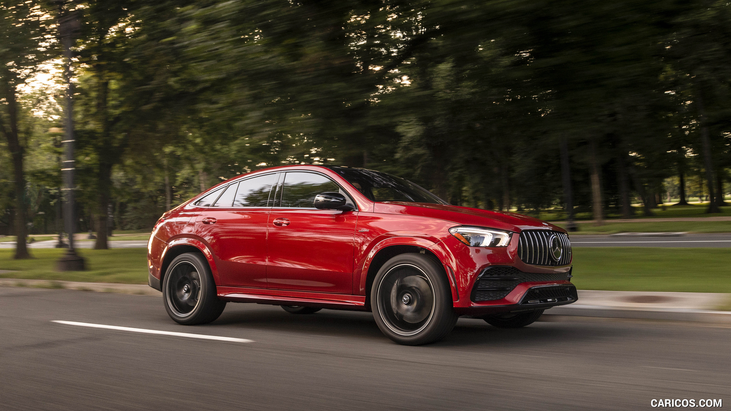 2021 Mercedes-AMG GLE 53 Coupe - Front Three-Quarter, #94 of 178