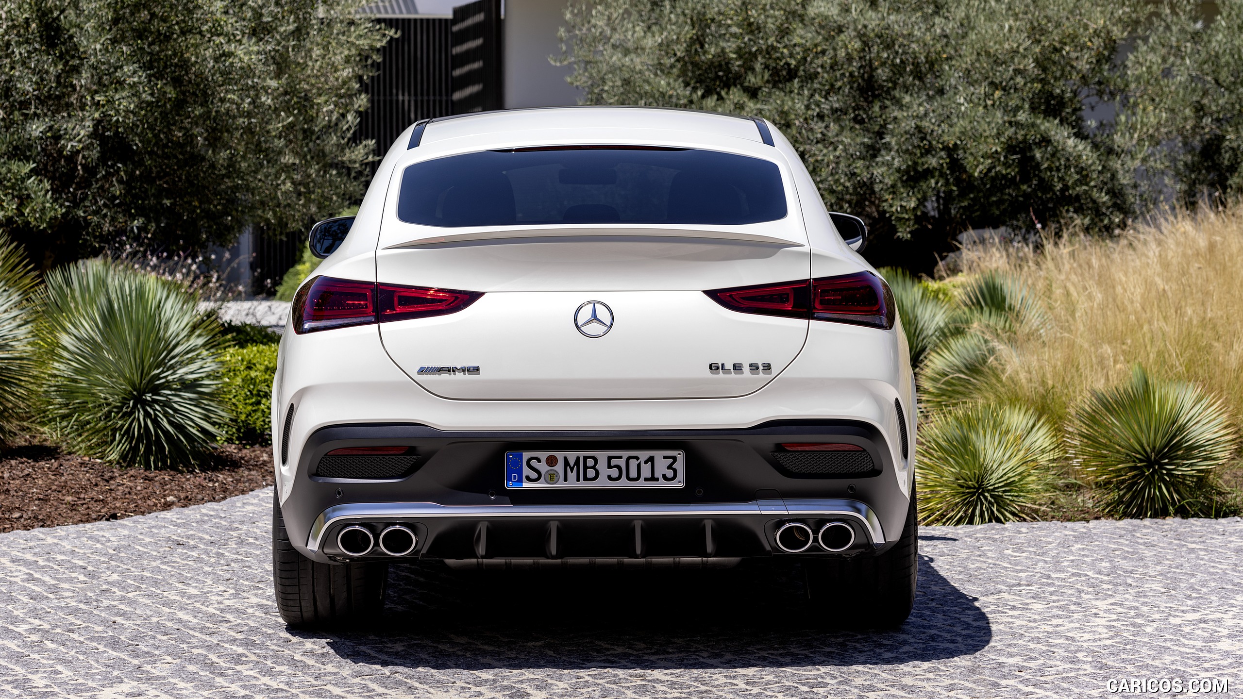 2021 Mercedes-AMG GLE 53 Coupe 4MATIC+ (Color: Designo Diamond White Bright) - Rear, #21 of 178