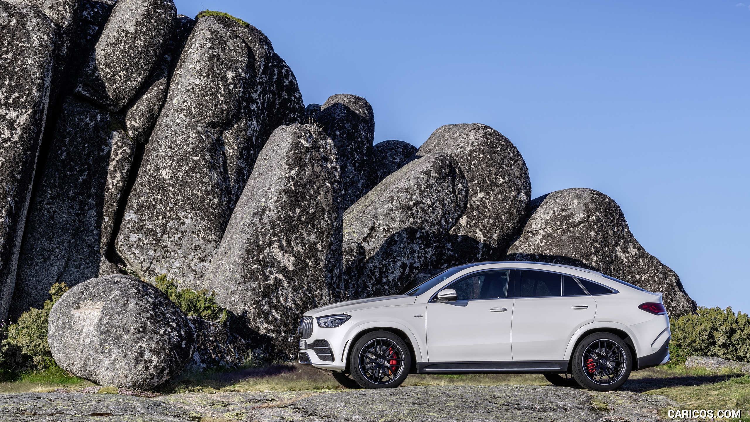 2021 Mercedes-AMG GLE 53 Coupe 4MATIC+ (Color: Designo Diamond White Bright) - Side, #10 of 178