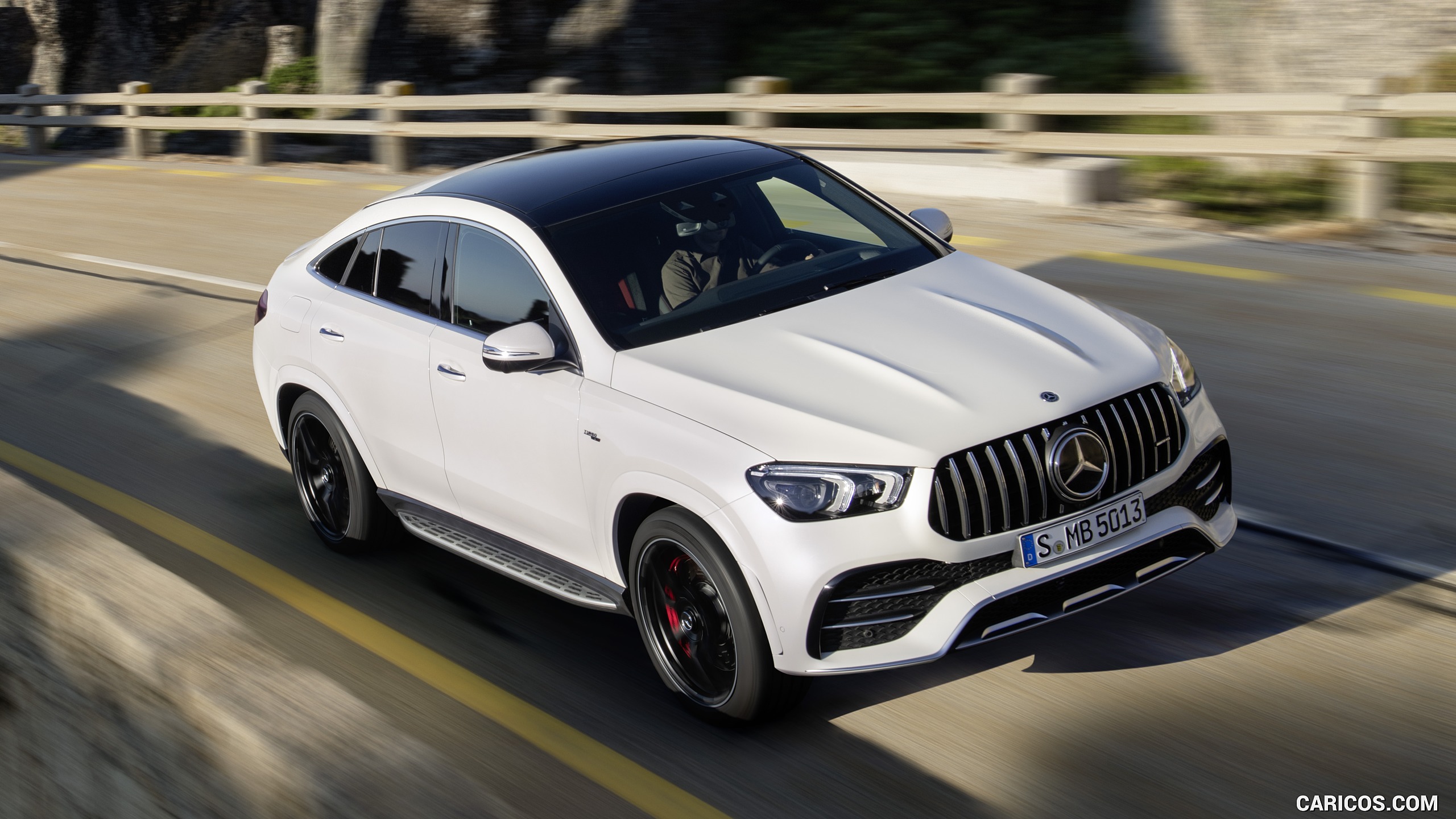 2021 Mercedes Amg Gle 53 Coupe 4matic Color Designo Diamond White Bright Front Three 6852