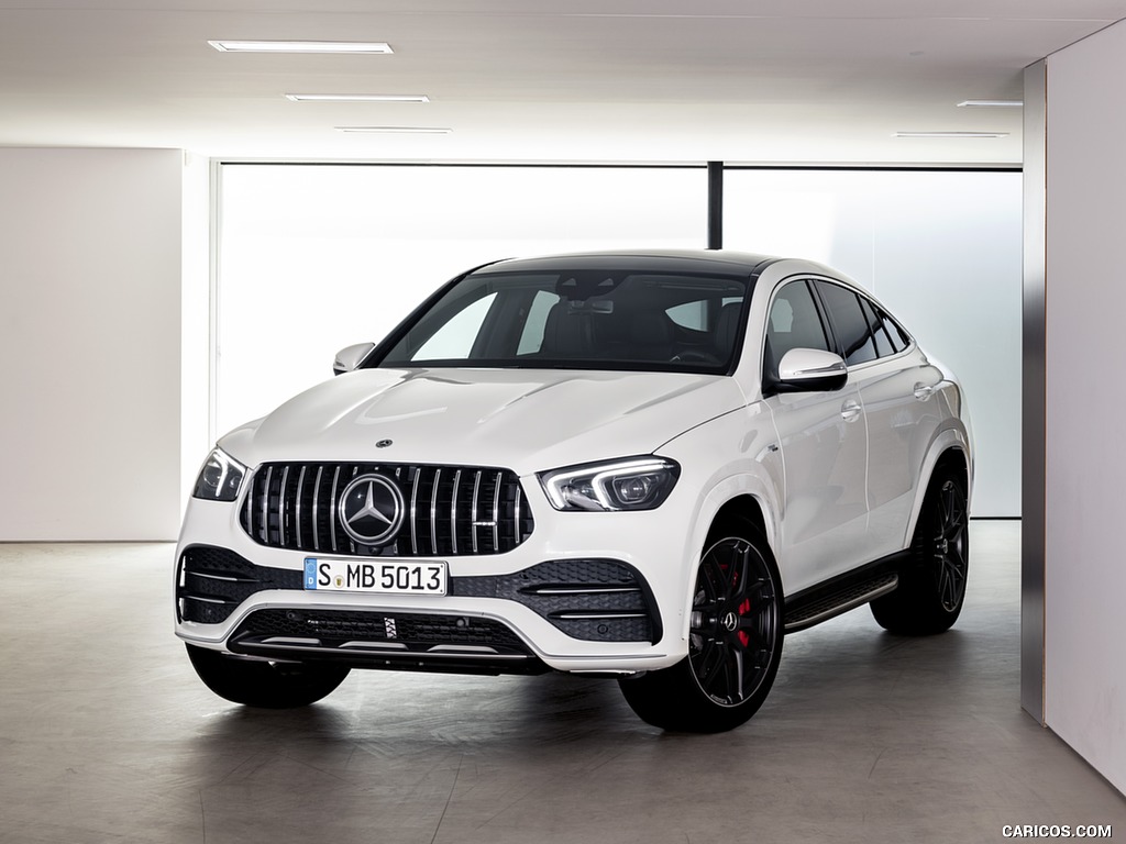 2021 Mercedes-AMG GLE 53 Coupe 4MATIC+ (Color: Designo Diamond White Bright) - Front