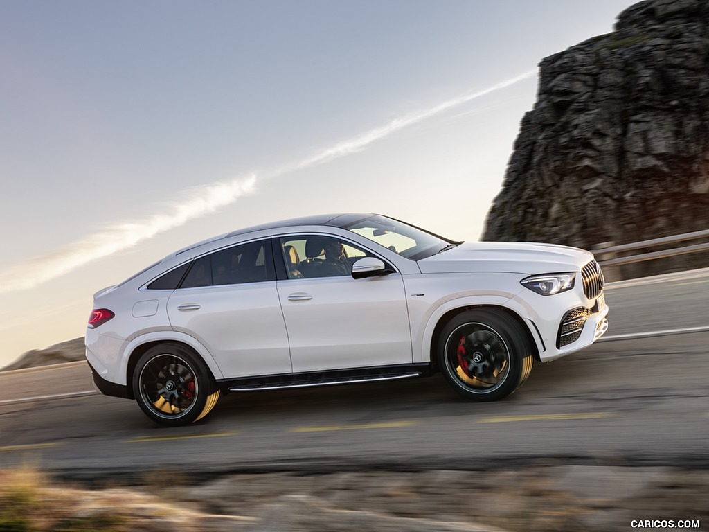 2021 Mercedes-AMG GLE 53 Coupe 4MATIC+ (Color: Designo Diamond White Bright) - Side