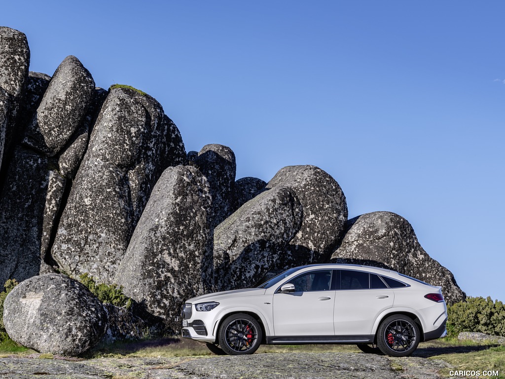 2021 Mercedes-AMG GLE 53 Coupe 4MATIC+ (Color: Designo Diamond White Bright) - Side