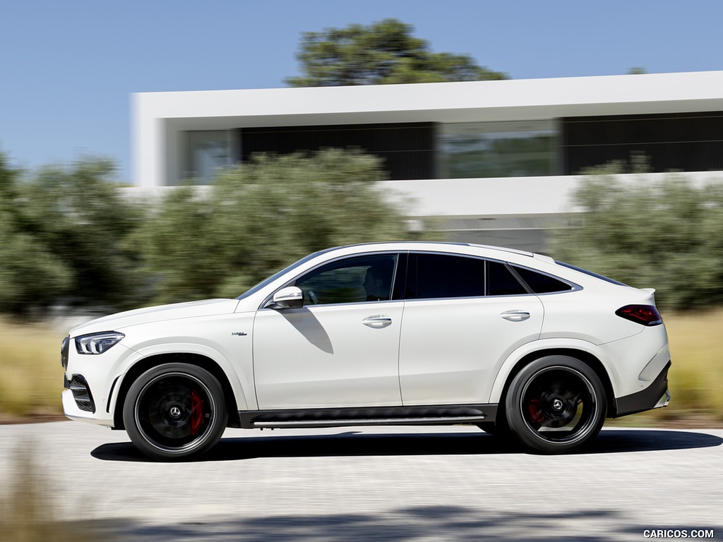 2021 Mercedes-AMG GLE 53 Coupe 4MATIC+ (Color: Designo Diamond White Bright) - Side