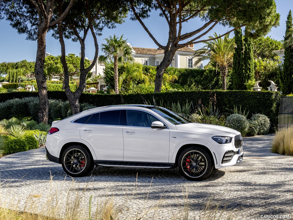 2021 Mercedes-AMG GLE 53 Coupe 4MATIC+ (Color: Designo Diamond White Bright) - Side