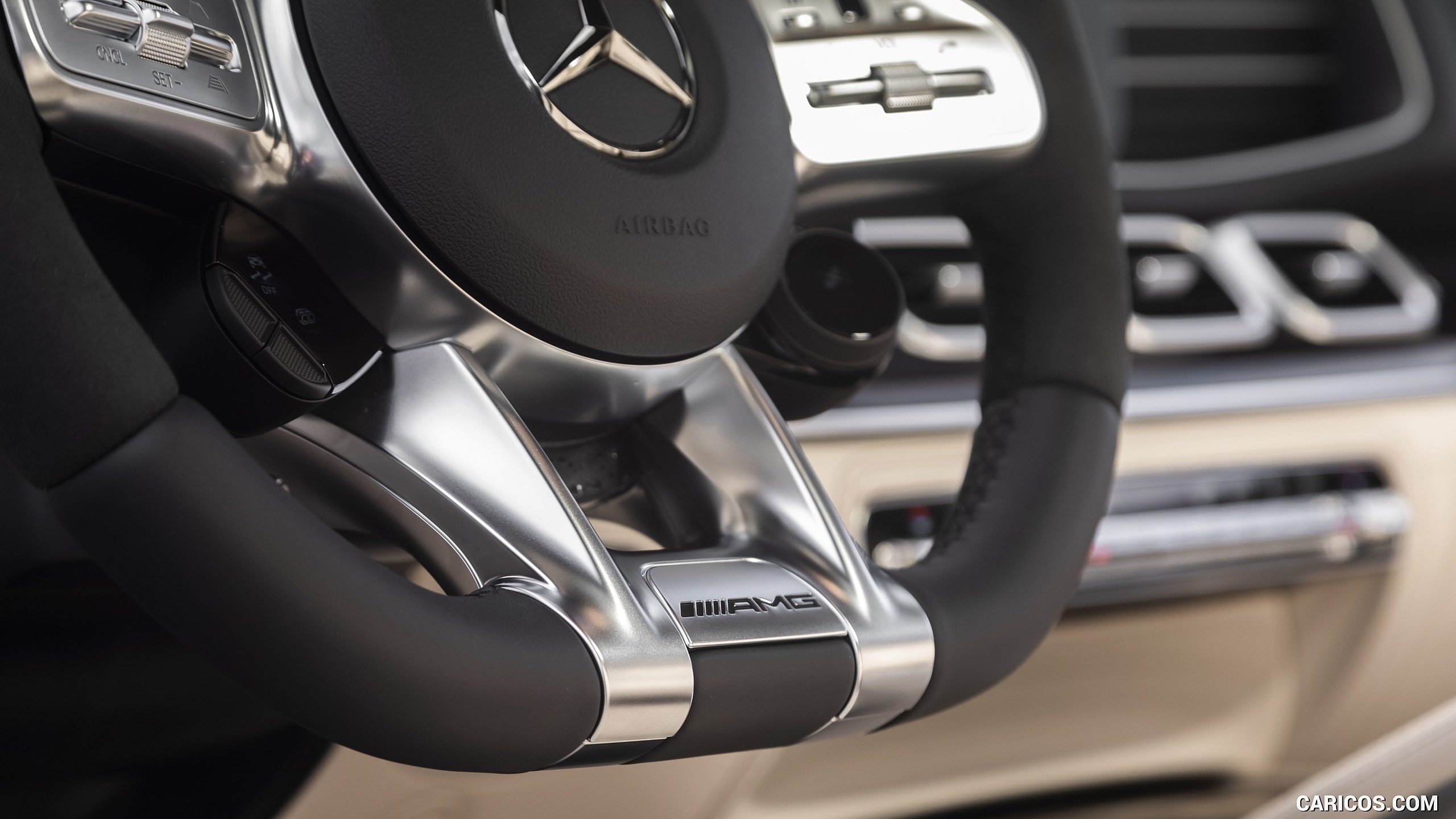 2021 Mercedes-AMG GLE 63 S (US-Spec) - Interior, Steering Wheel, #83 of 187