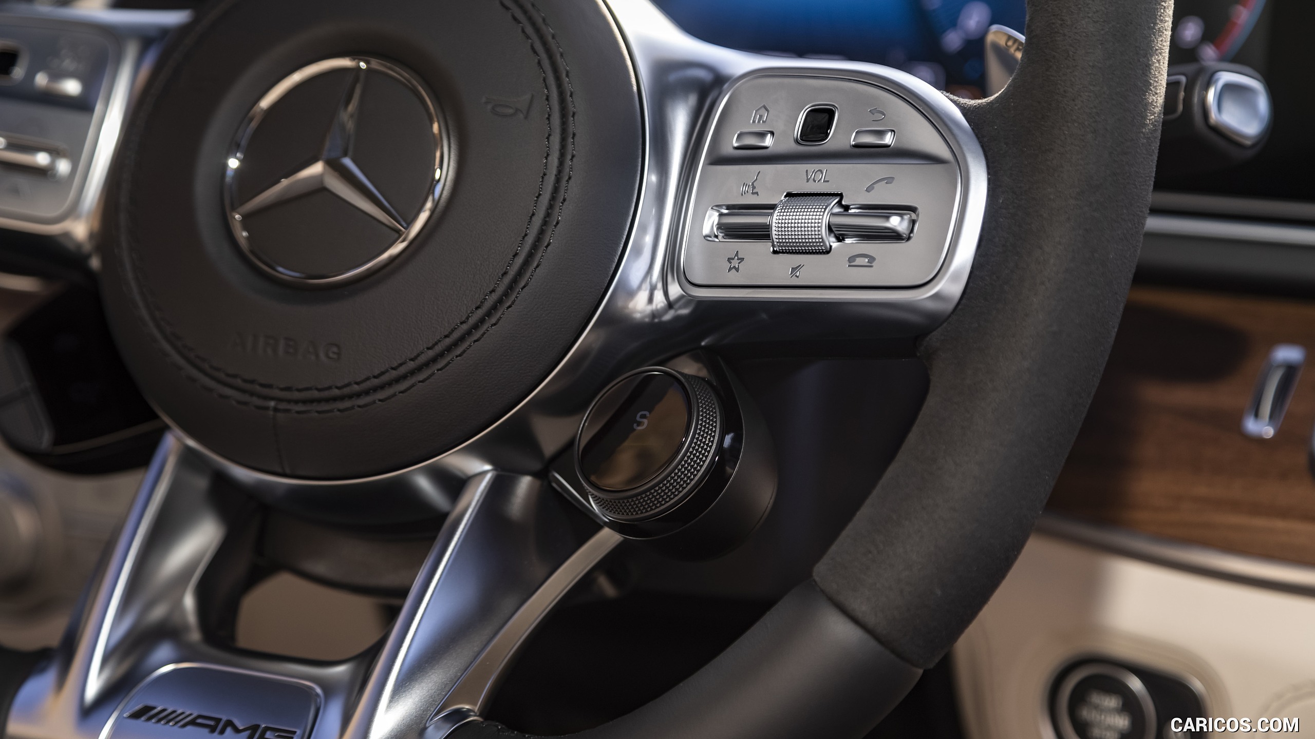 2021 Mercedes-AMG GLS 63 (US-Spec) - Interior, Steering Wheel, #67 of 95