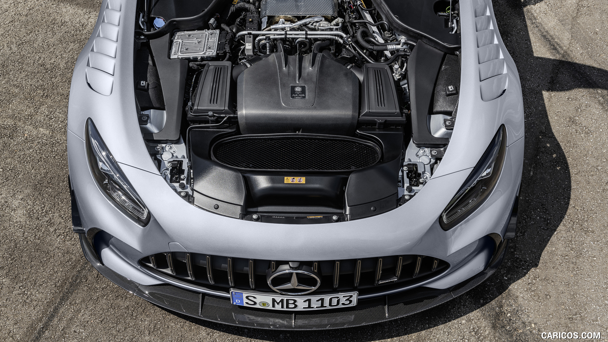 2021 Mercedes-AMG GT Black Series (Color: High Tech Silver) - Engine, #76 of 215