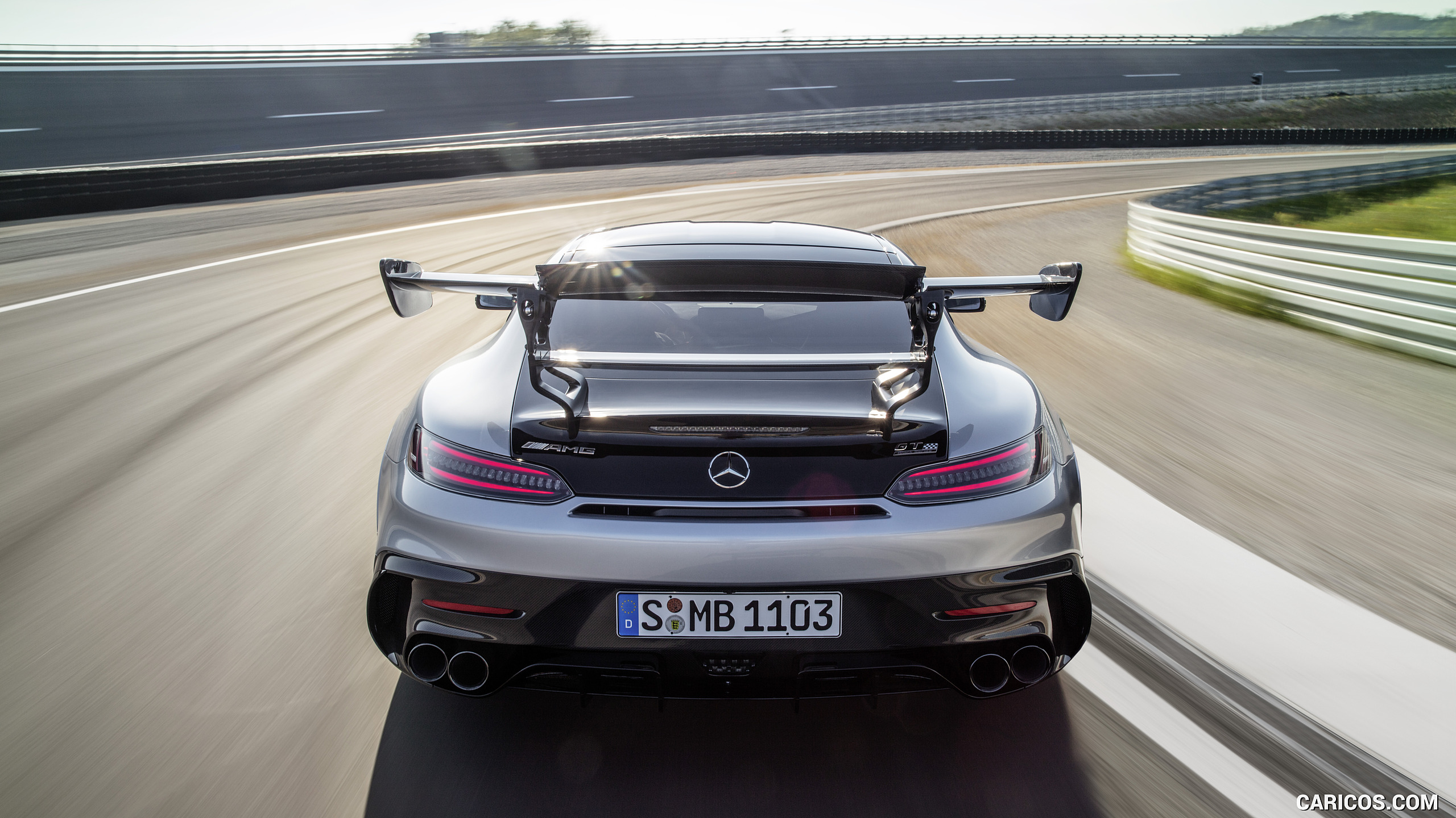 2021 Mercedes-AMG GT Black Series (Color: High Tech Silver) - Rear, #2 of 215