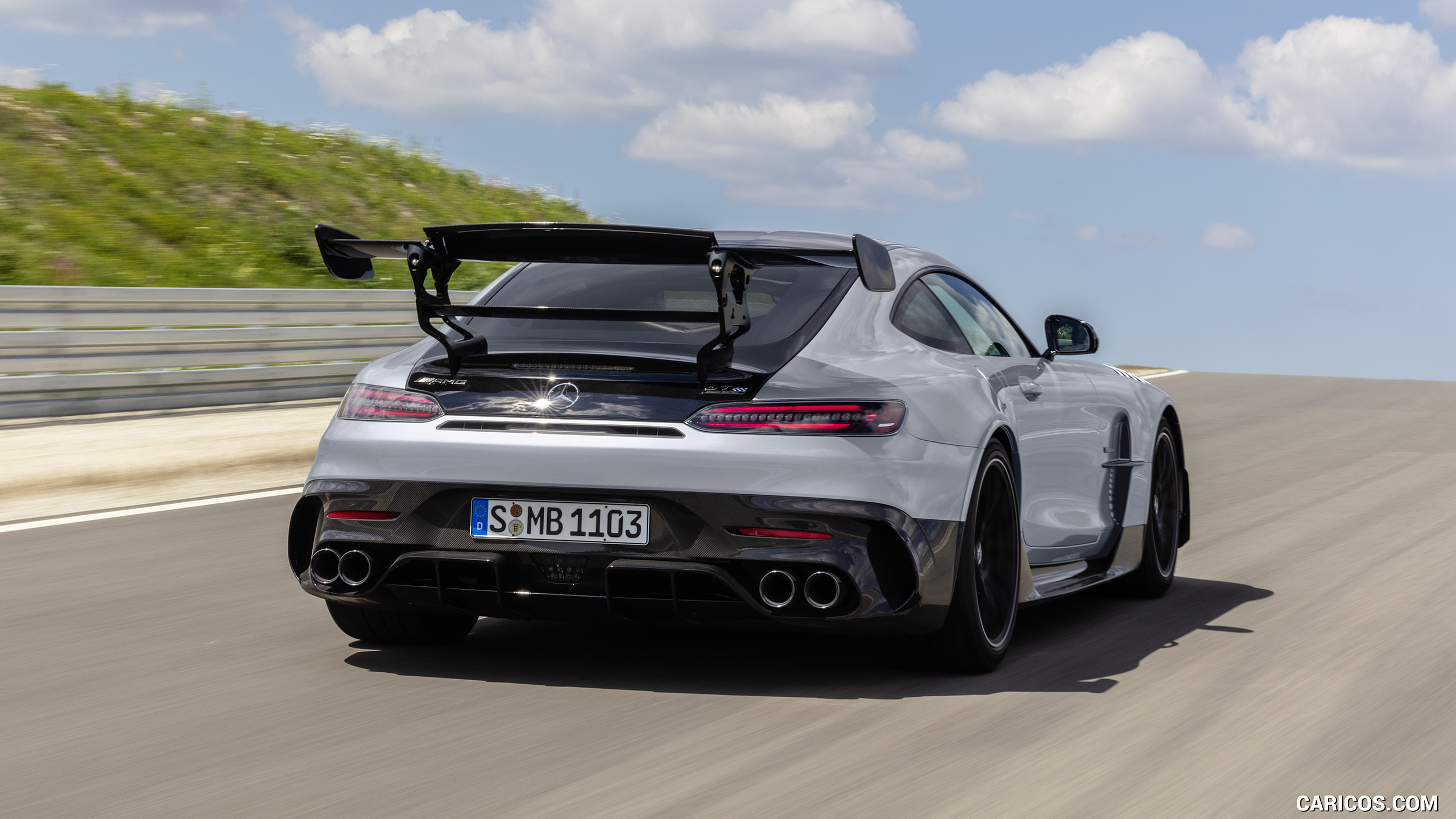 2021 Mercedes-AMG GT Black Series (Color: High Tech Silver) - Rear, #25 of 215