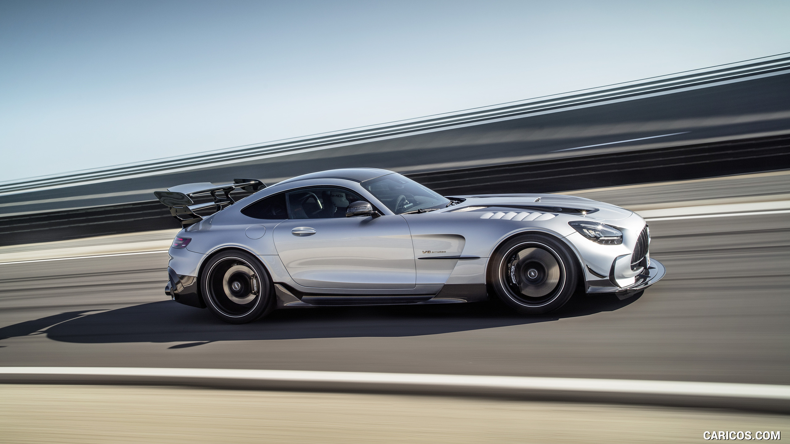 2021 Mercedes-AMG GT Black Series (Color: High Tech Silver) - Side, #12 of 215