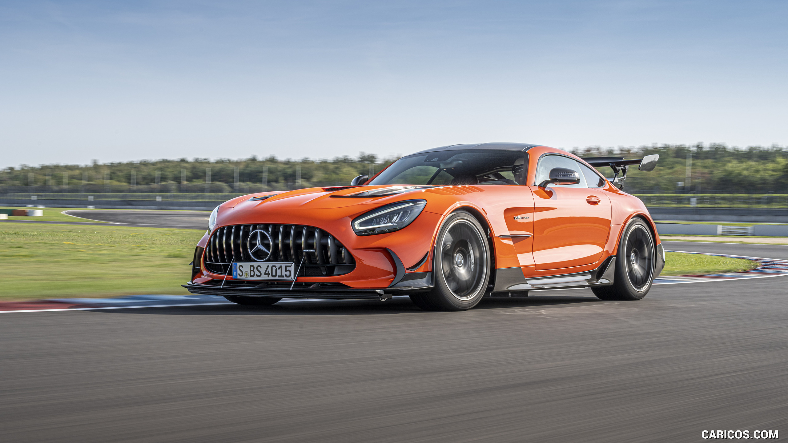 2021 Mercedes-AMG GT Black Series (Color: Magma Beam) - Front Three-Quarter, #106 of 215
