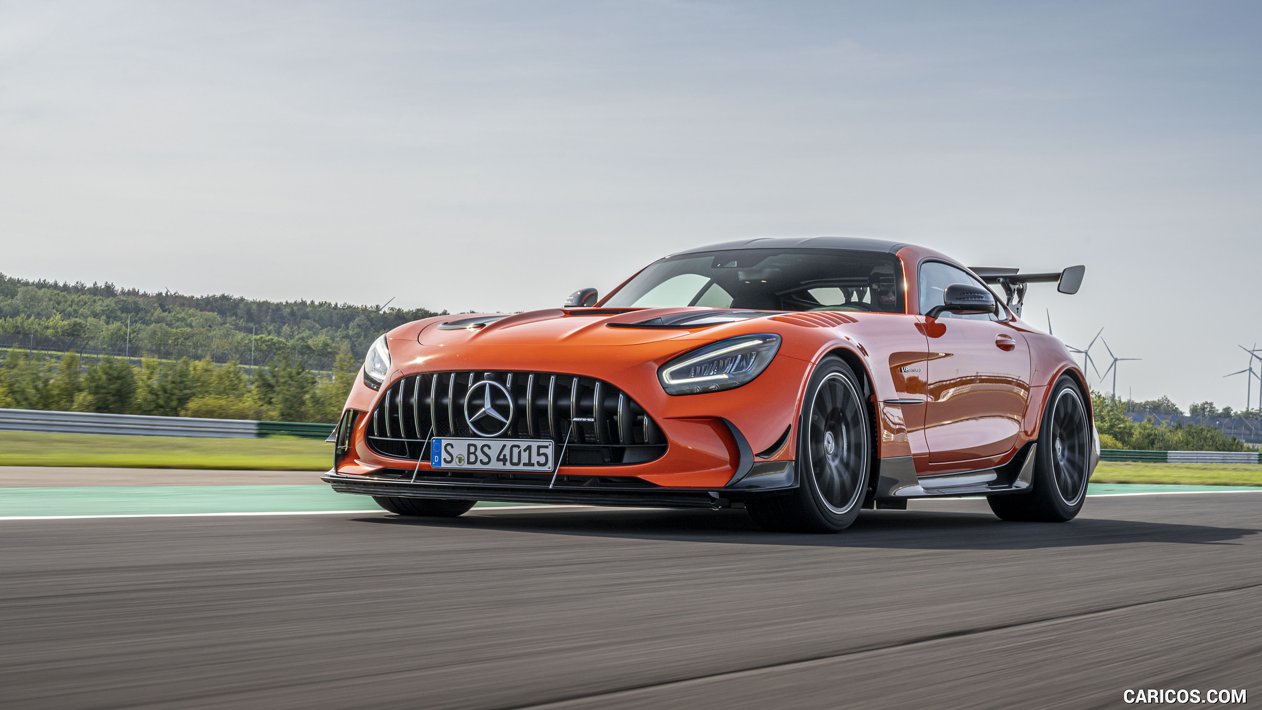 2021 Mercedes-AMG GT Black Series (Color: Magma Beam) - Front Three-Quarter, #107 of 215