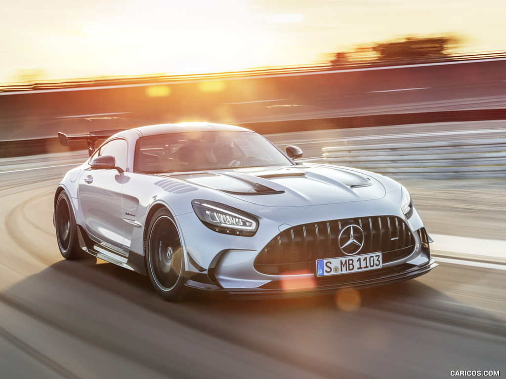 2021 Mercedes-AMG GT Black Series (Color: High Tech Silver) - Front Three-Quarter