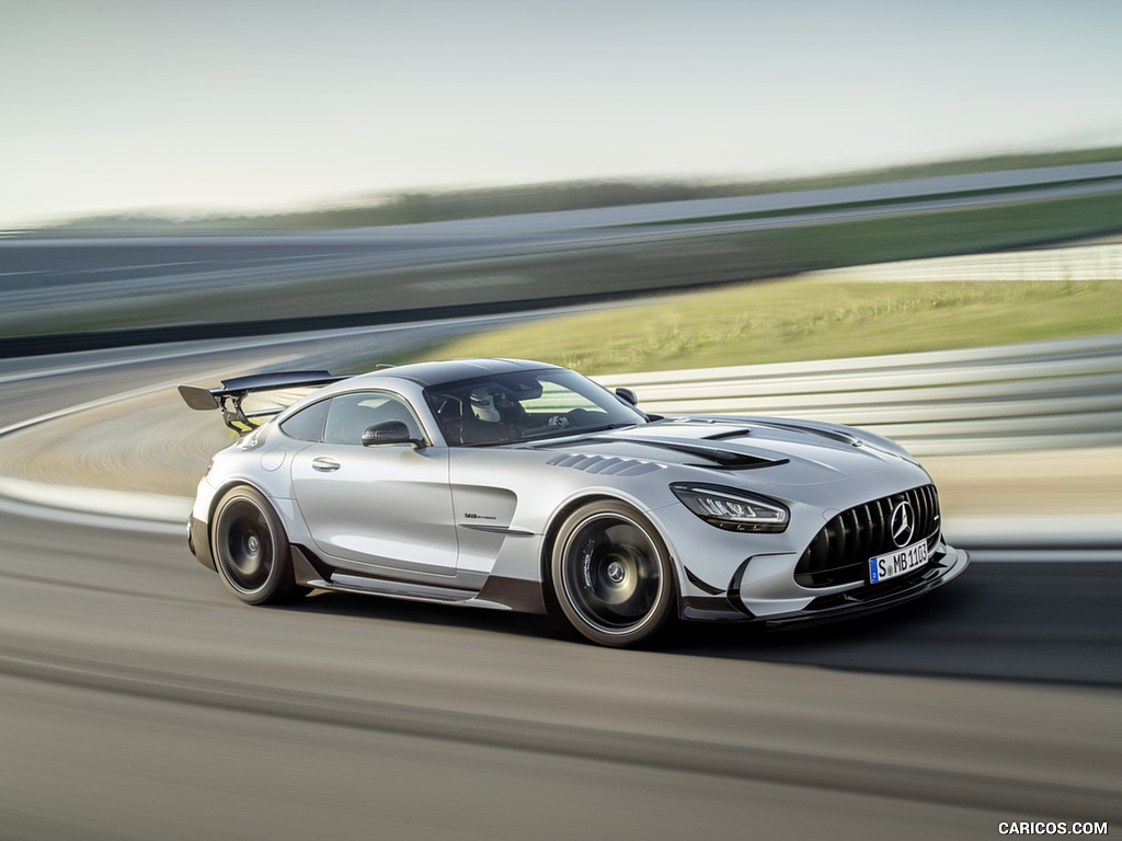 2021 Mercedes-AMG GT Black Series (Color: High Tech Silver) - Front Three-Quarter