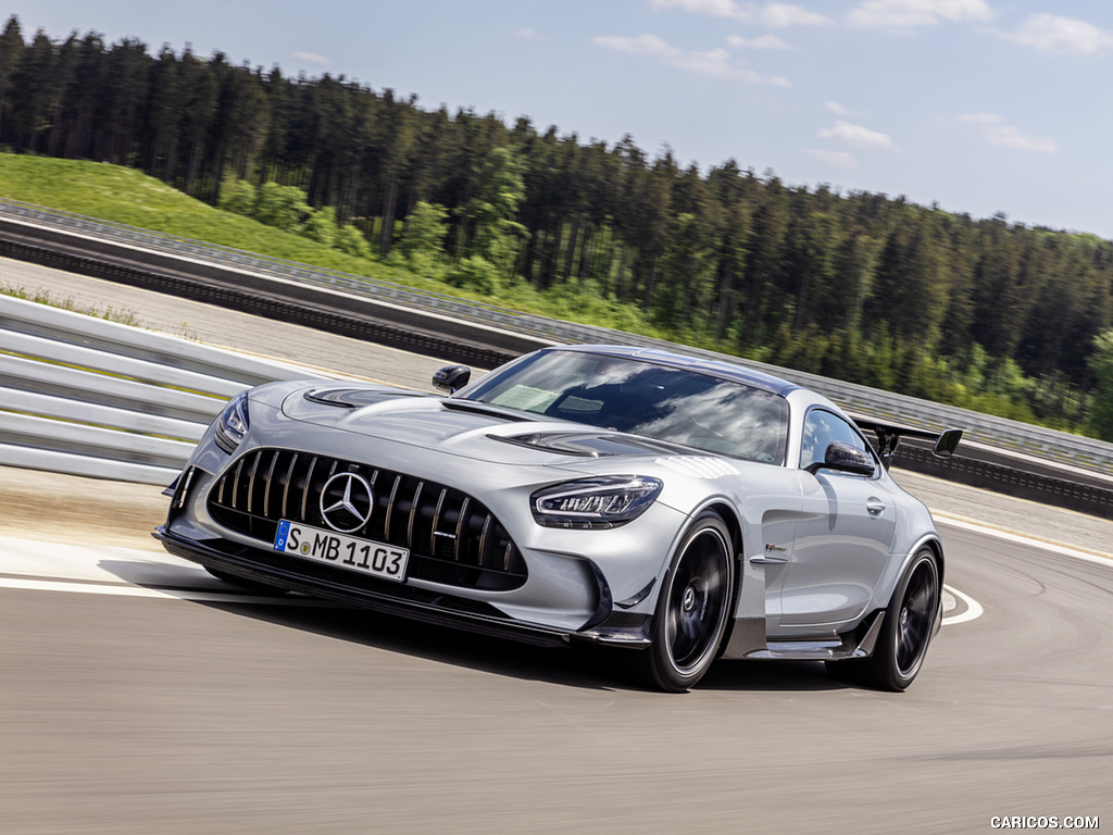 2021 Mercedes-AMG GT Black Series (Color: High Tech Silver) - Front Three-Quarter