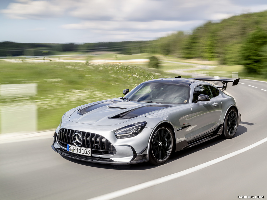 2021 Mercedes-AMG GT Black Series (Color: High Tech Silver) - Front Three-Quarter