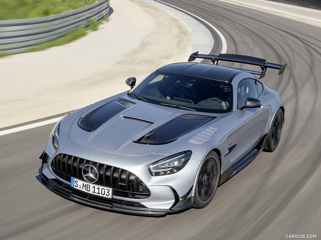 2021 Mercedes-AMG GT Black Series (Color: High Tech Silver) - Front Three-Quarter