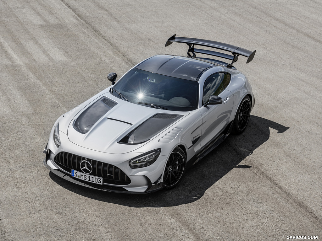 2021 Mercedes-AMG GT Black Series (Color: High Tech Silver) - Front Three-Quarter