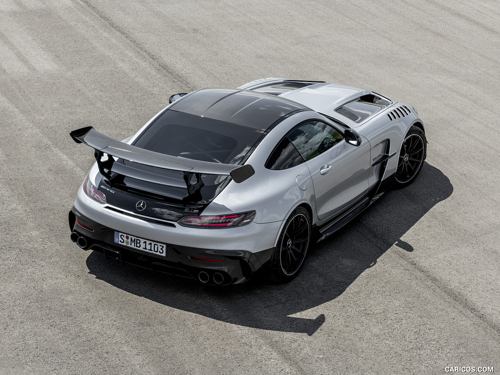 2021 Mercedes-AMG GT Black Series (Color: High Tech Silver) - Rear Three-Quarter