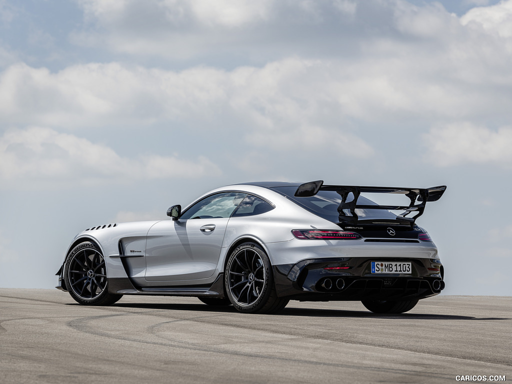 2021 Mercedes-AMG GT Black Series (Color: High Tech Silver) - Rear Three-Quarter