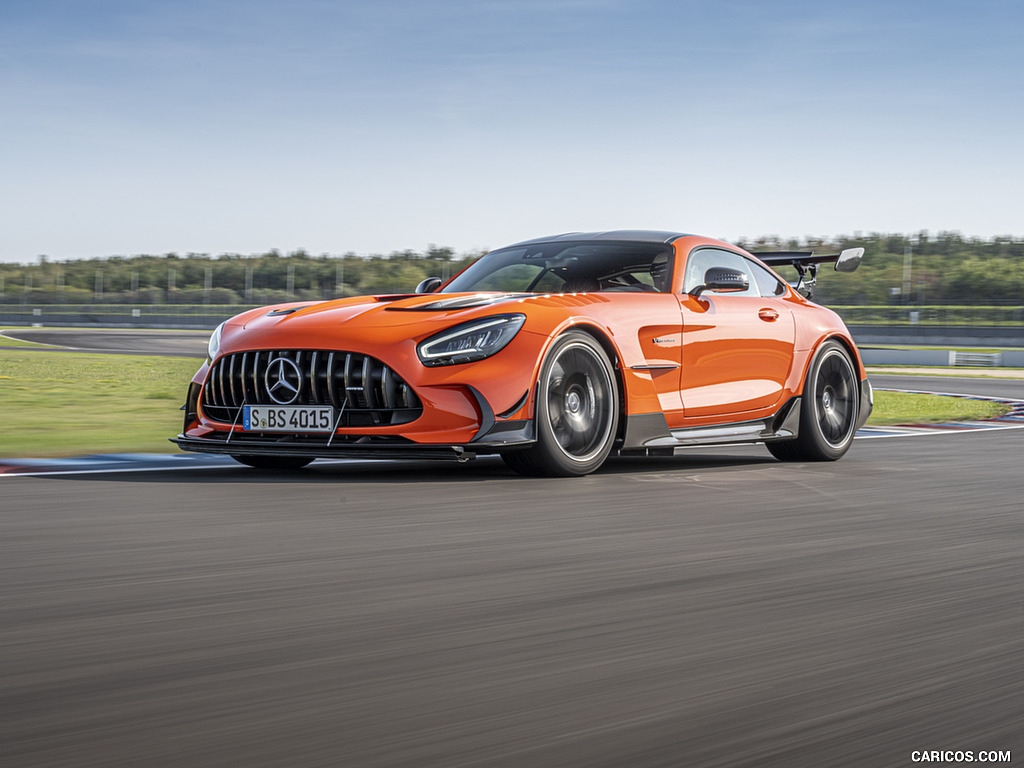 2021 Mercedes-AMG GT Black Series (Color: Magma Beam) - Front Three-Quarter