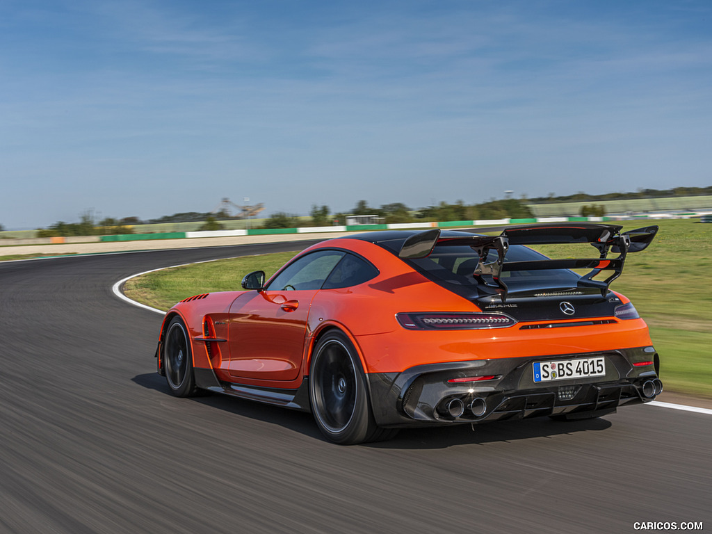 2021 Mercedes-AMG GT Black Series (Color: Magma Beam) - Rear Three-Quarter