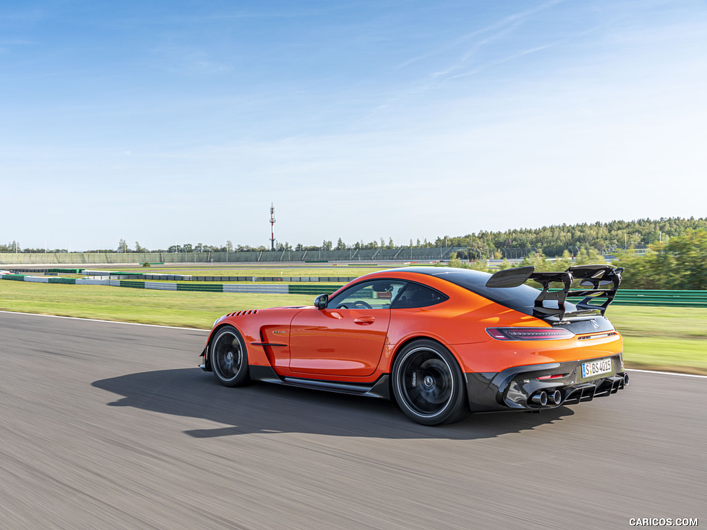 2021 Mercedes-AMG GT Black Series (Color: Magma Beam) - Rear Three-Quarter