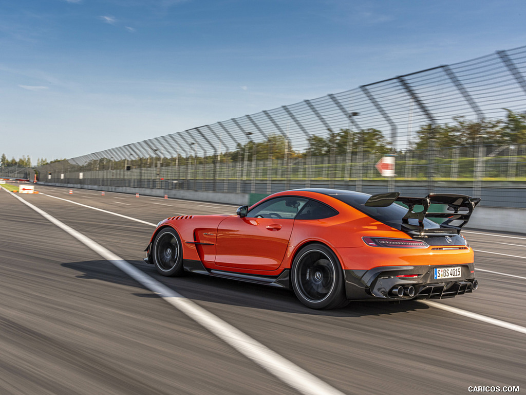 2021 Mercedes-AMG GT Black Series (Color: Magma Beam) - Rear Three-Quarter