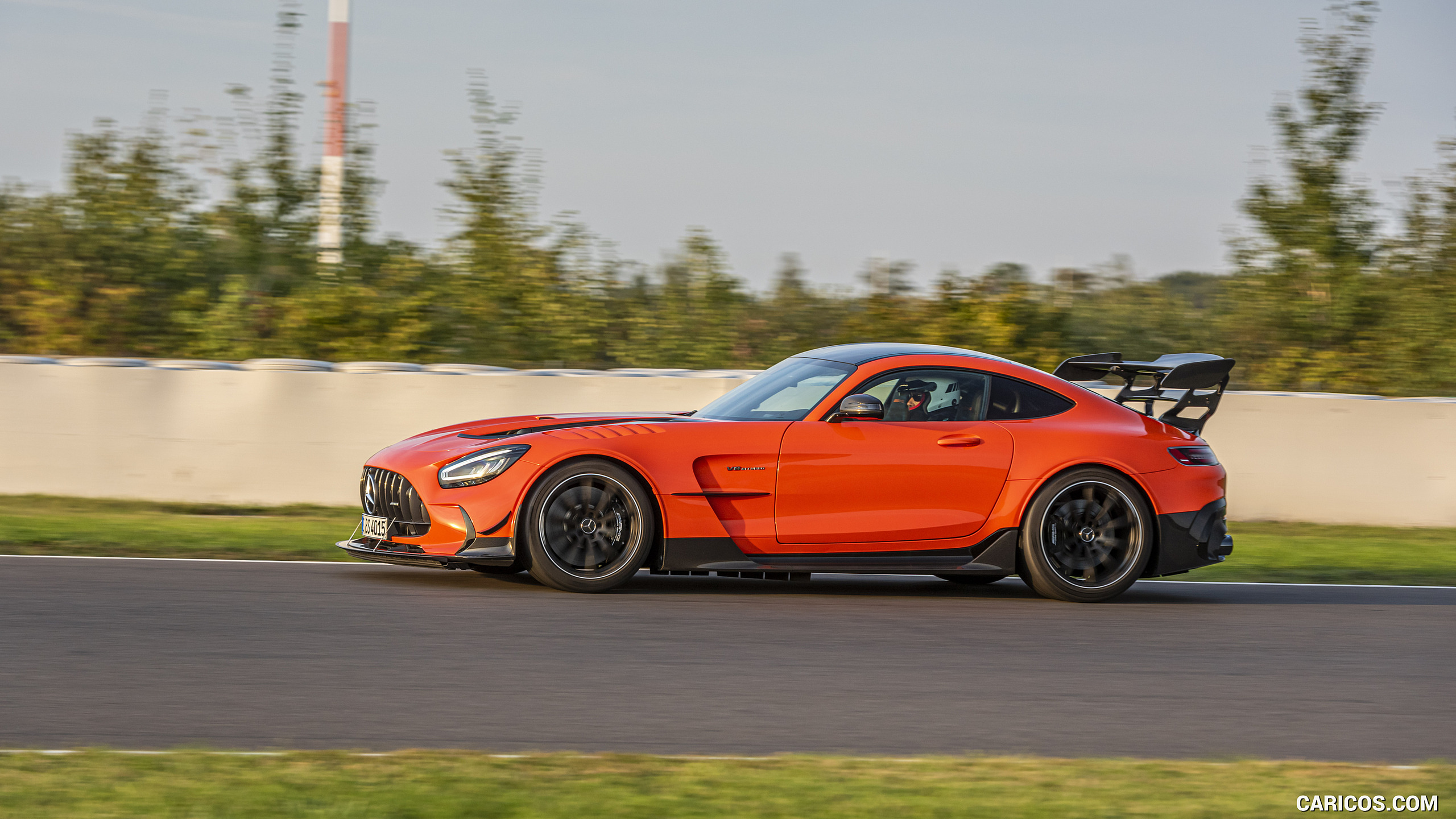 2021 Mercedes-AMG GT Black Series (Color: Magma Beam) - Side | Caricos