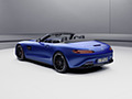 2021 Mercedes-AMG GT Coupe and Roadster Roadster Night Package (Color: Brillant Blue) - Rear Three-Quarter