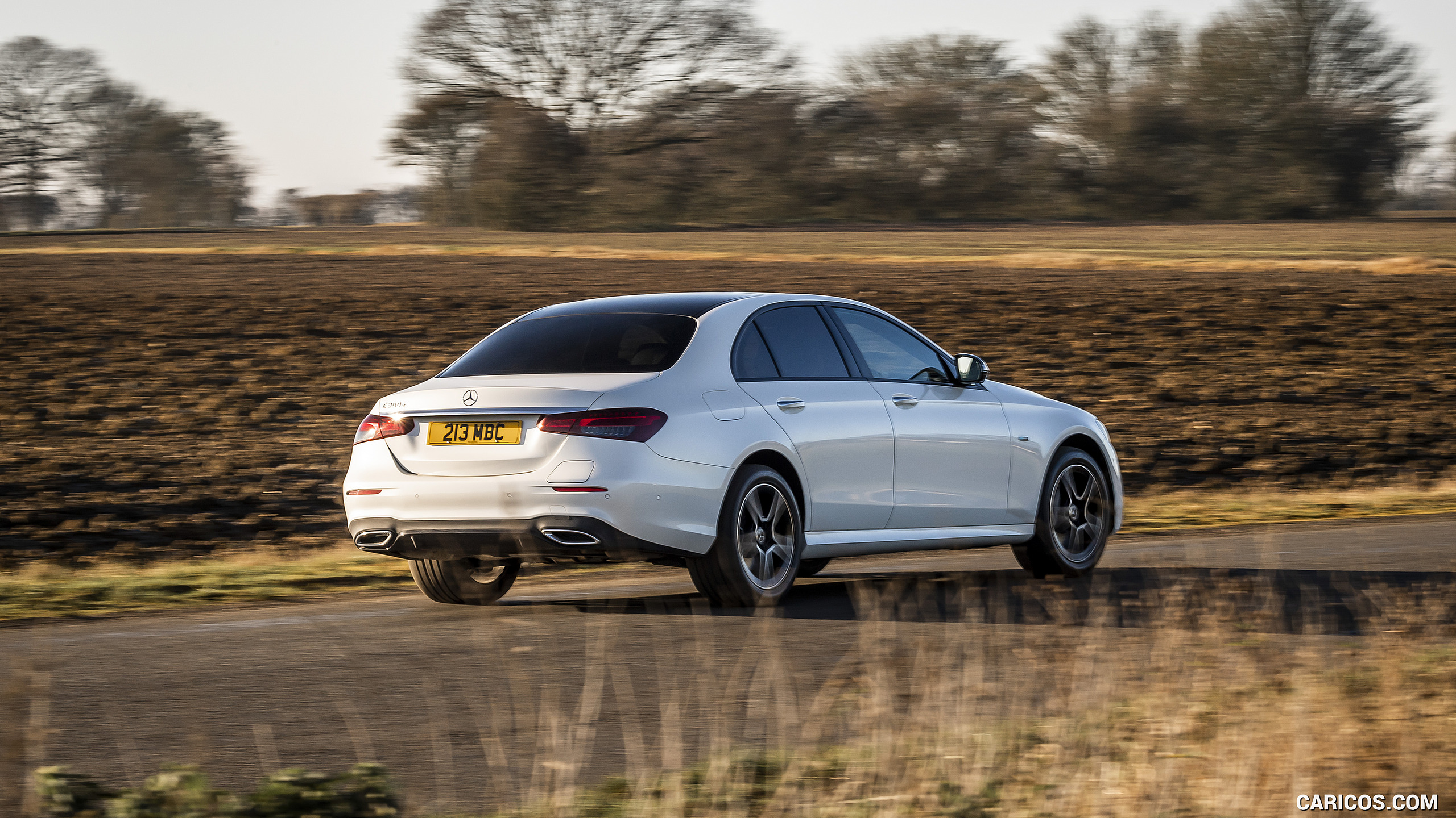 2021 Mercedes-Benz E 300 e Plug-In Hybrid (UK-Spec) - Rear Three-Quarter, #12 of 170