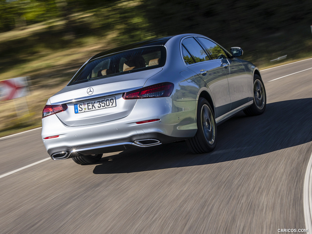 2021 Mercedes-Benz E 350 (Color: Hightech silver) - Rear