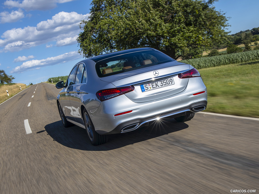 2021 Mercedes-Benz E 350 (Color: Hightech silver) - Rear