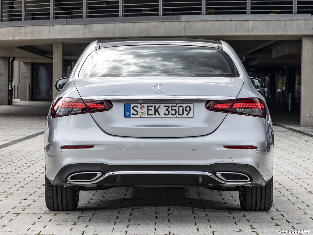 2021 Mercedes-Benz E 350 (Color: Hightech silver) - Rear