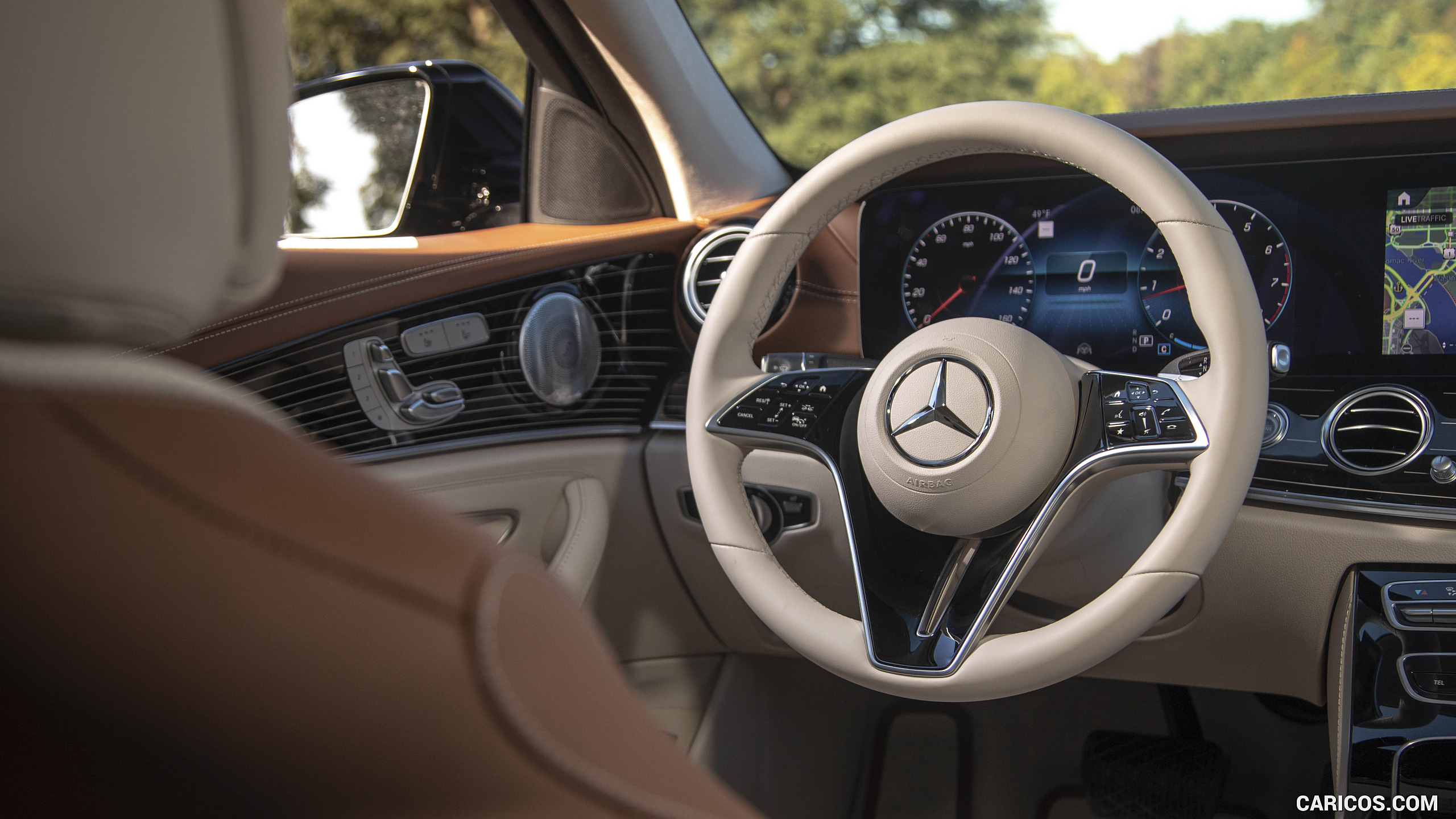 2021 Mercedes-Benz E 350 4MATIC Sedan (US-Spec) - Interior, Steering Wheel, #99 of 144