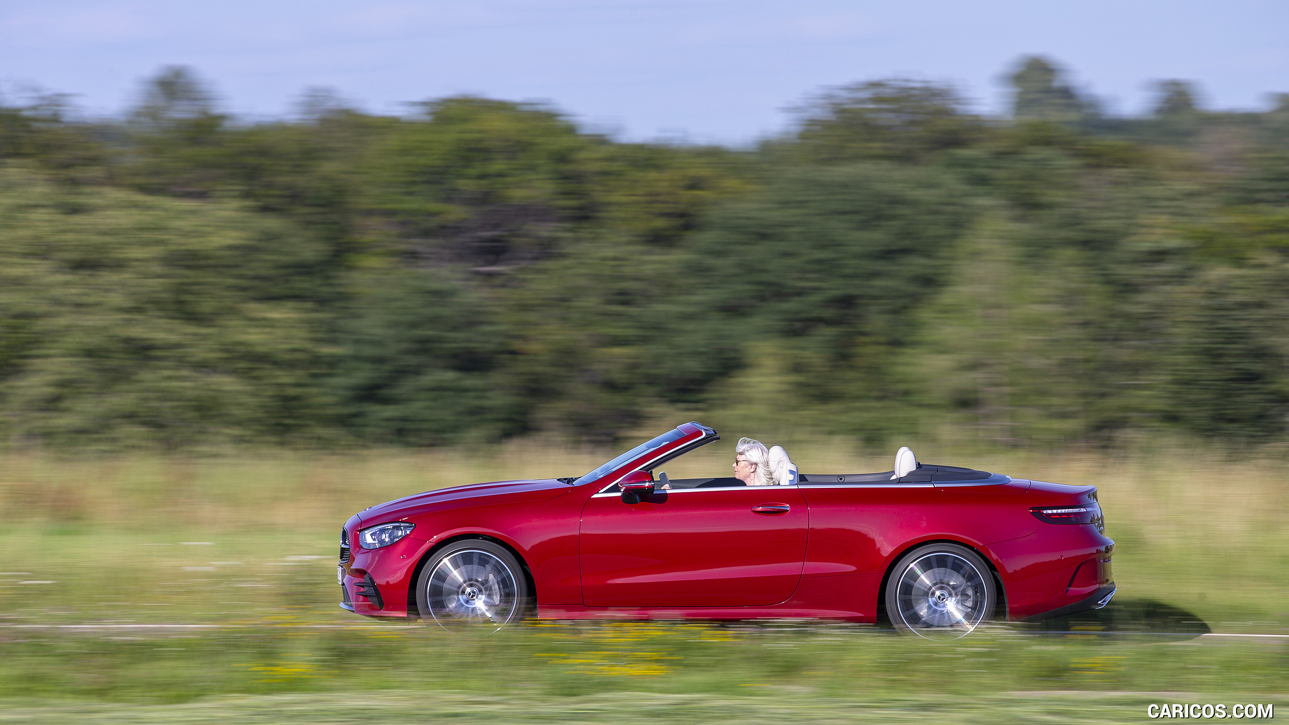 2021 Mercedes-Benz E 450 4MATIC Cabriolet (Color: Patagonia Red) - Side, #30 of 55