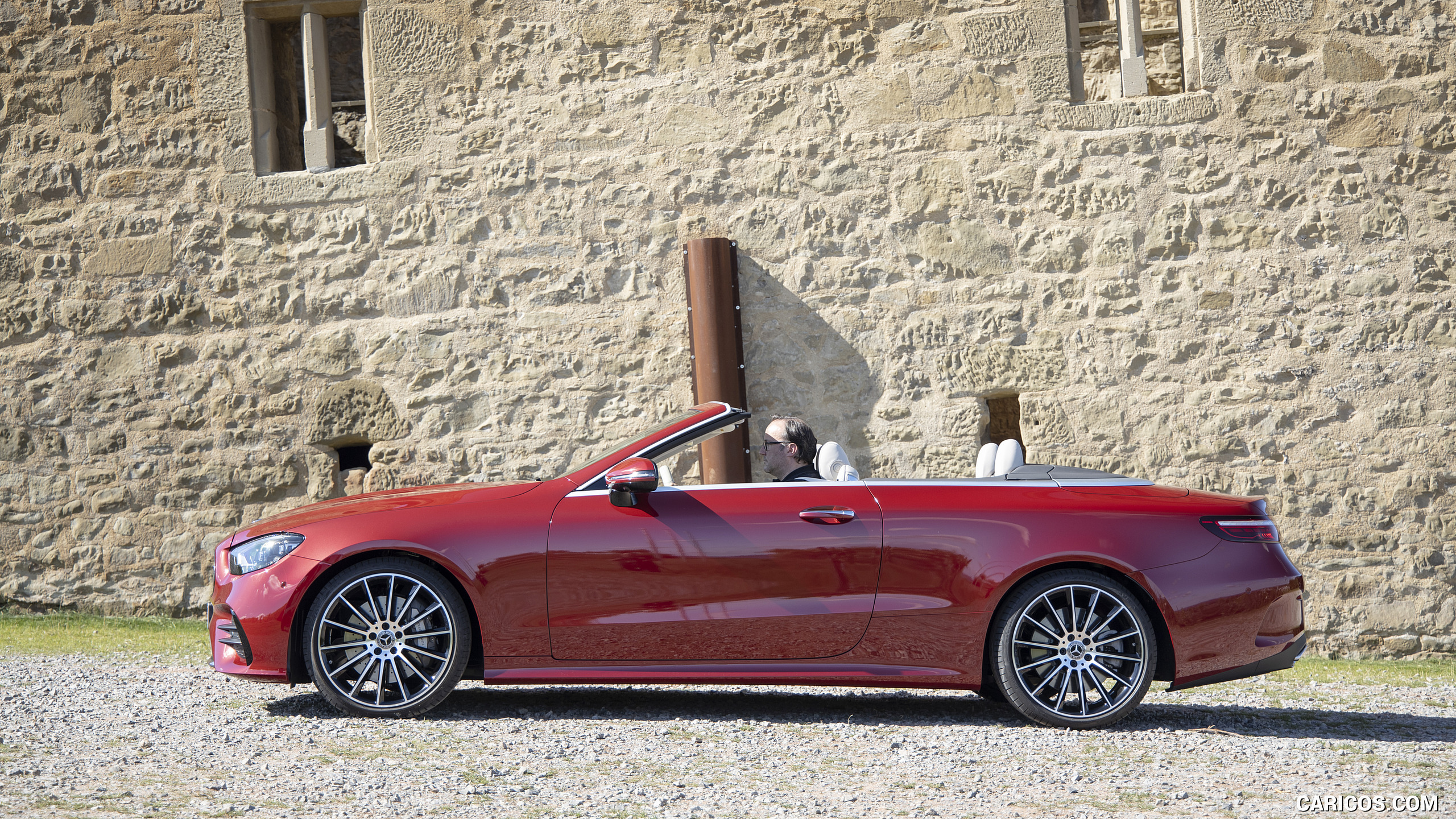 2021 Mercedes-Benz E 450 4MATIC Cabriolet (Color: Patagonia Red) - Side, #37 of 55