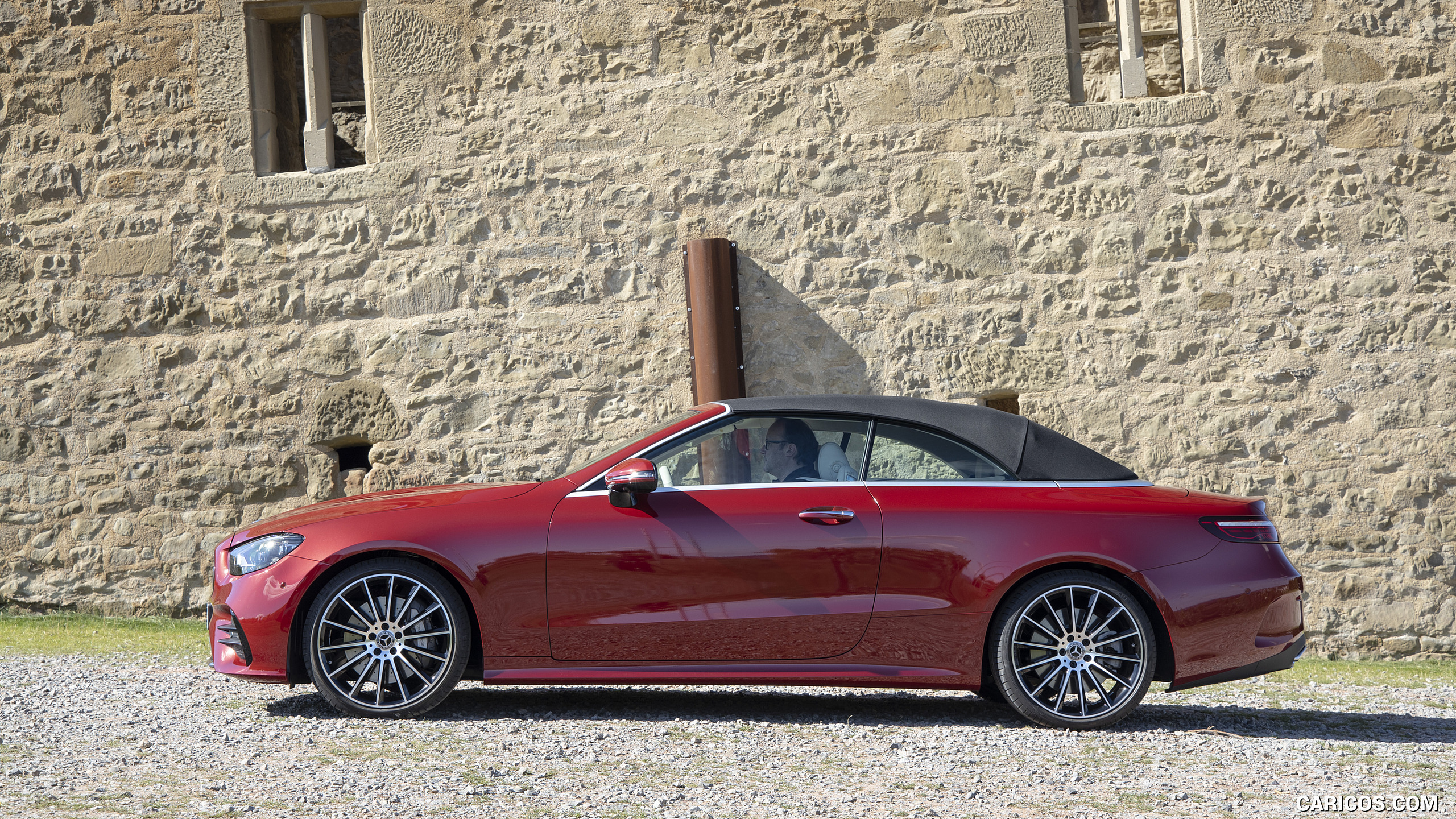 2021 Mercedes-Benz E 450 4MATIC Cabriolet (Color: Patagonia Red) - Side, #40 of 55