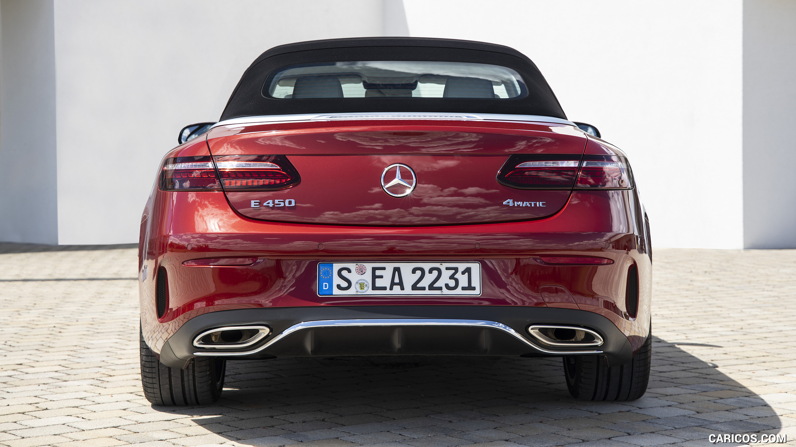 2021 Mercedes-Benz E 450 4MATIC Cabriolet (Color: Patagonia Red) - Rear ...