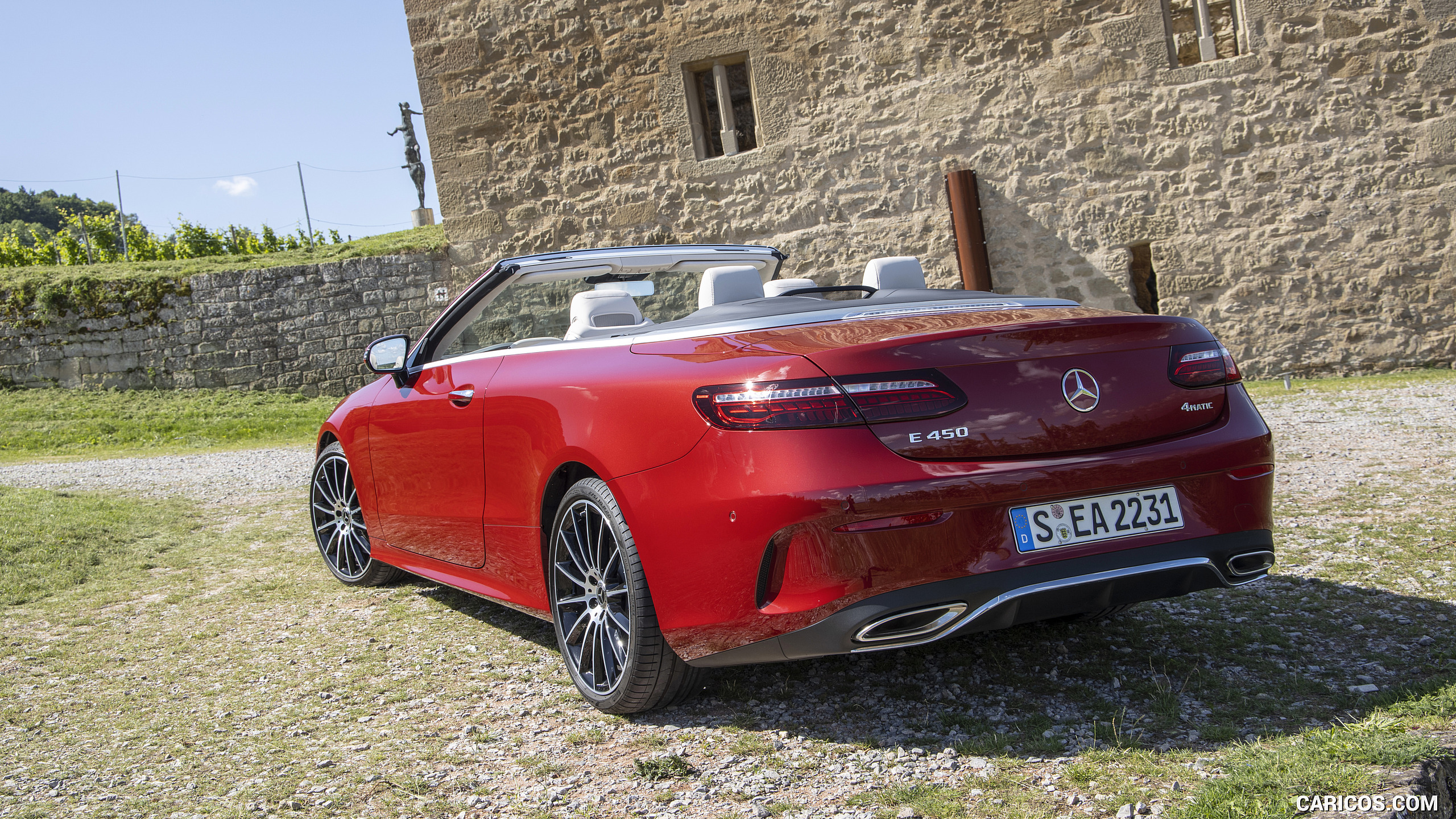 2021 Mercedes-Benz E 450 4MATIC Cabriolet (Color: Patagonia Red) - Rear ...