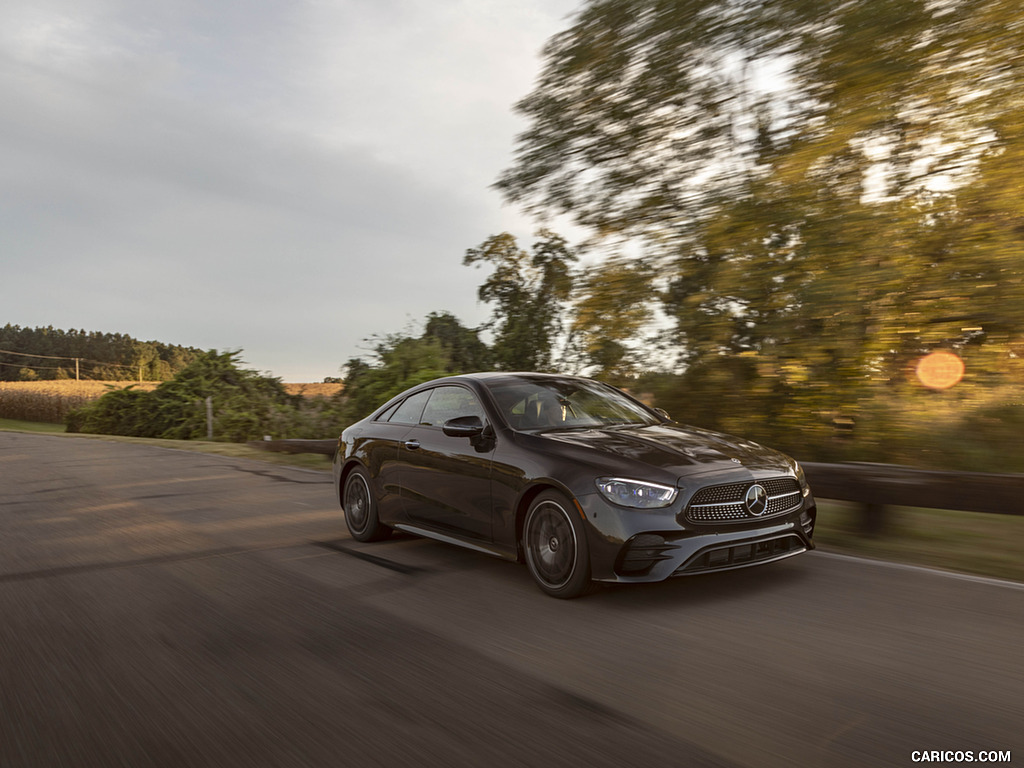 2021 Mercedes-Benz E 450 4MATIC Coupe (US-Spec) - Front Three-Quarter