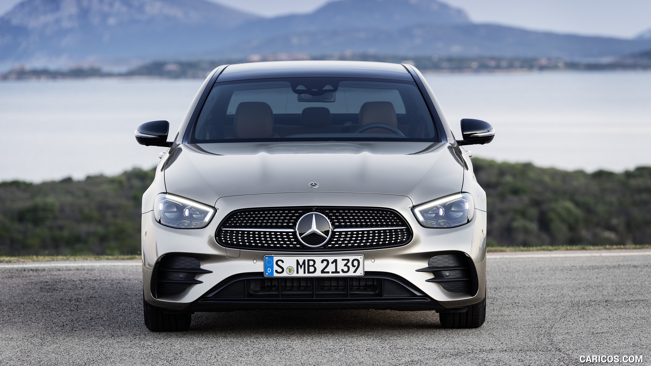 2021 Mercedes-Benz E-Class AMG line (Color: Mojave Silver Metallic) - Front, #18 of 144