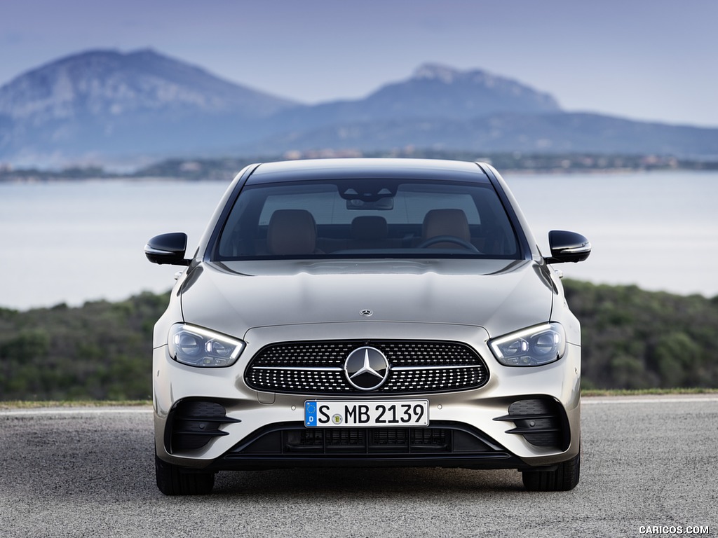 2021 Mercedes-Benz E-Class AMG line (Color: Mojave Silver Metallic) - Front